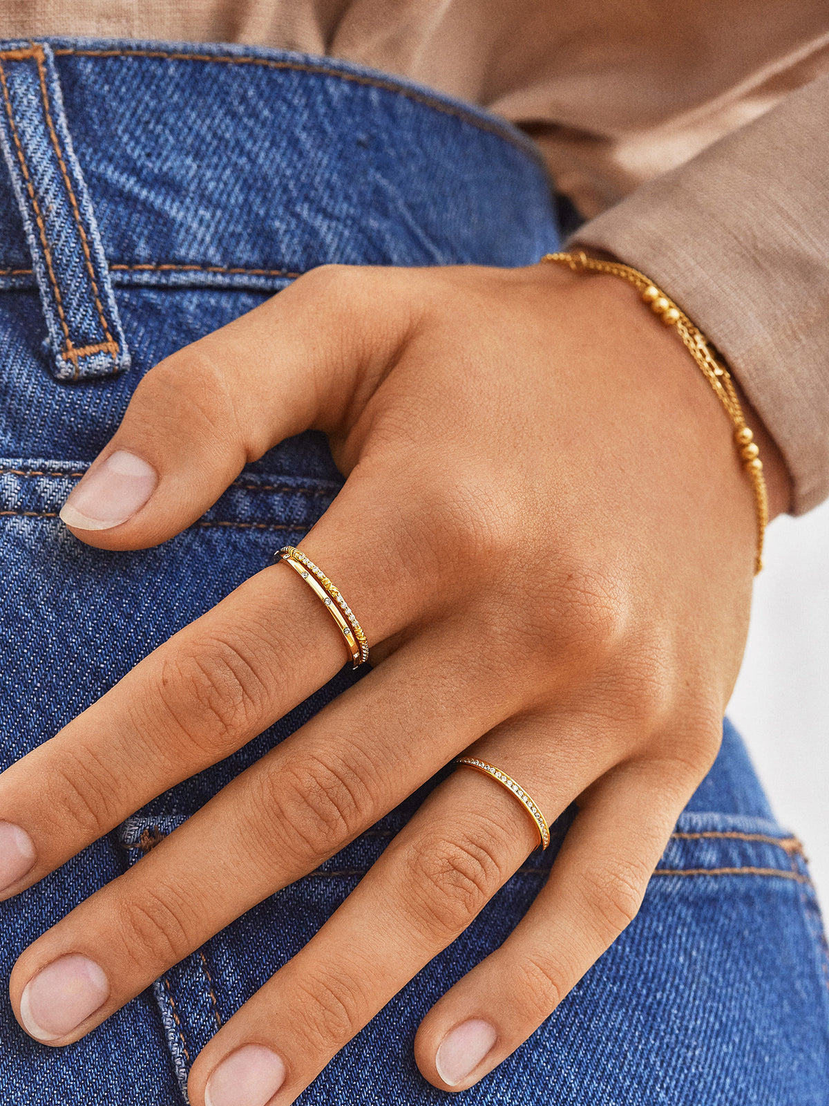 14K Gold Rings Ring Sets Custom Gold Rings BaubleBar