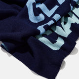 Ombre Name Custom Blanket - Navy/Blue