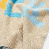 Ombre Name Custom Blanket - Beige/Multi