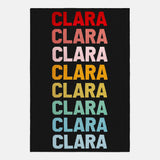 Ombre Name Custom Blanket - Black/Multi