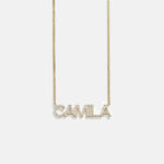 variant:14K Gold Plated Sterling Silver. Pavé Cubic Zirconia Stones