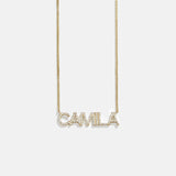 variant:14K Gold Plated Sterling Silver. Pavé Cubic Zirconia Stones