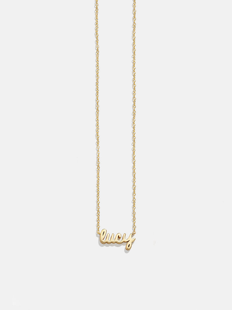 Gold Name Plate Necklace 18k Gold Custom Necklace Multi Name