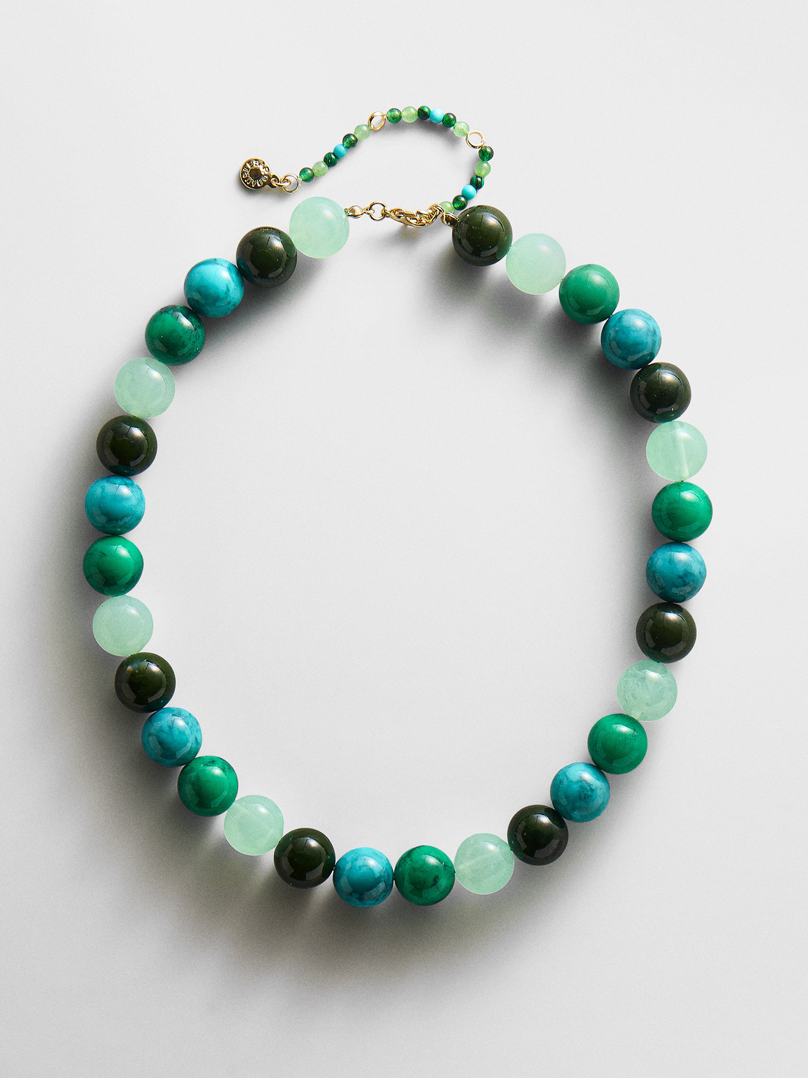 Mini Jane Beaded Necklace - Blue Multi
