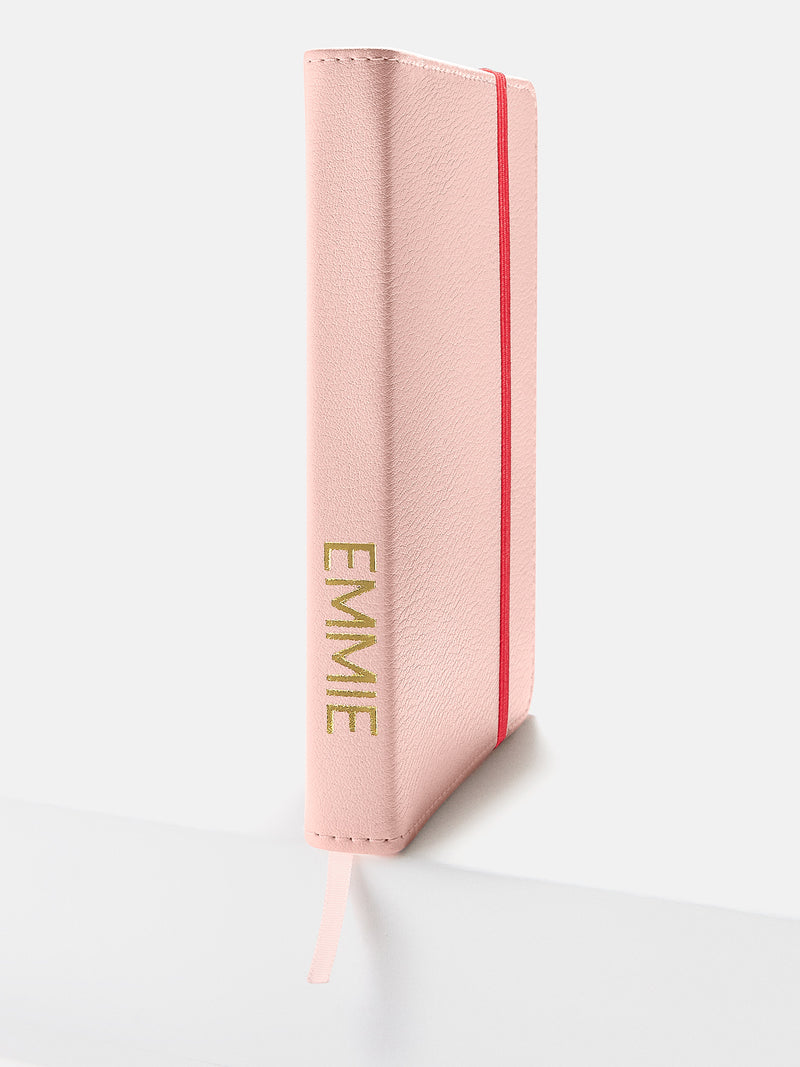 BaubleBar Custom Notebook - Pink/Orange - Custom, vegan leather notebook