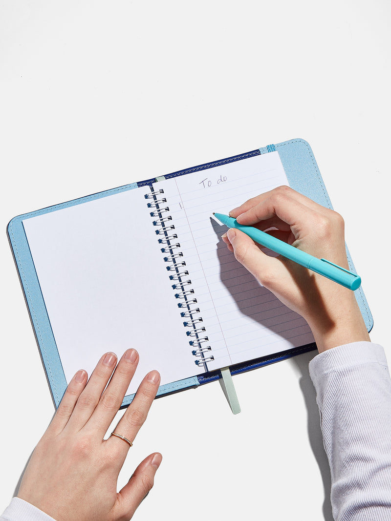 BaubleBar Custom Notebook - Cobalt/Light Blue - Enjoy 20% off custom gifts