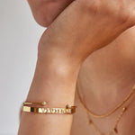 variant:14K Gold Plated Sterling Silver. Pavé Cubic Zirconia Stones