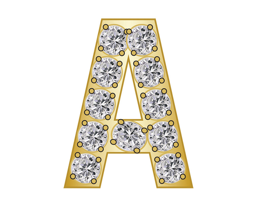 Mini A - Clear/Gold