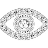 Mini Evil Eye Icon - Clear/Silver
