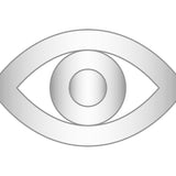 Mini Evil Eye Icon - Silver