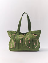 BaubleBar  - 
    Personalized canvas tote bag with custom embroidered initials 
  
