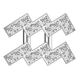 Aquarius Mini Zodiac Icon - Pavé/Silver