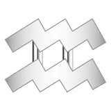 Aquarius Mini Zodiac Icon - Silver