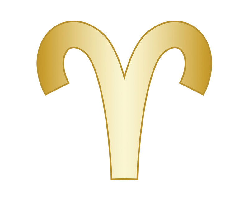 Aries Mini Zodiac Icon - Gold