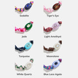 True Aura Semi-Precious Paracord Bracelet - Blue Lace Agate