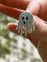 BaubleBar Spooked Out Earrings - Ghost Earrings - Halloween crystal ghost earrings