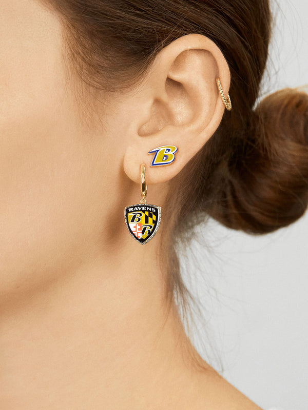 Baltimore Ravens Earring Set