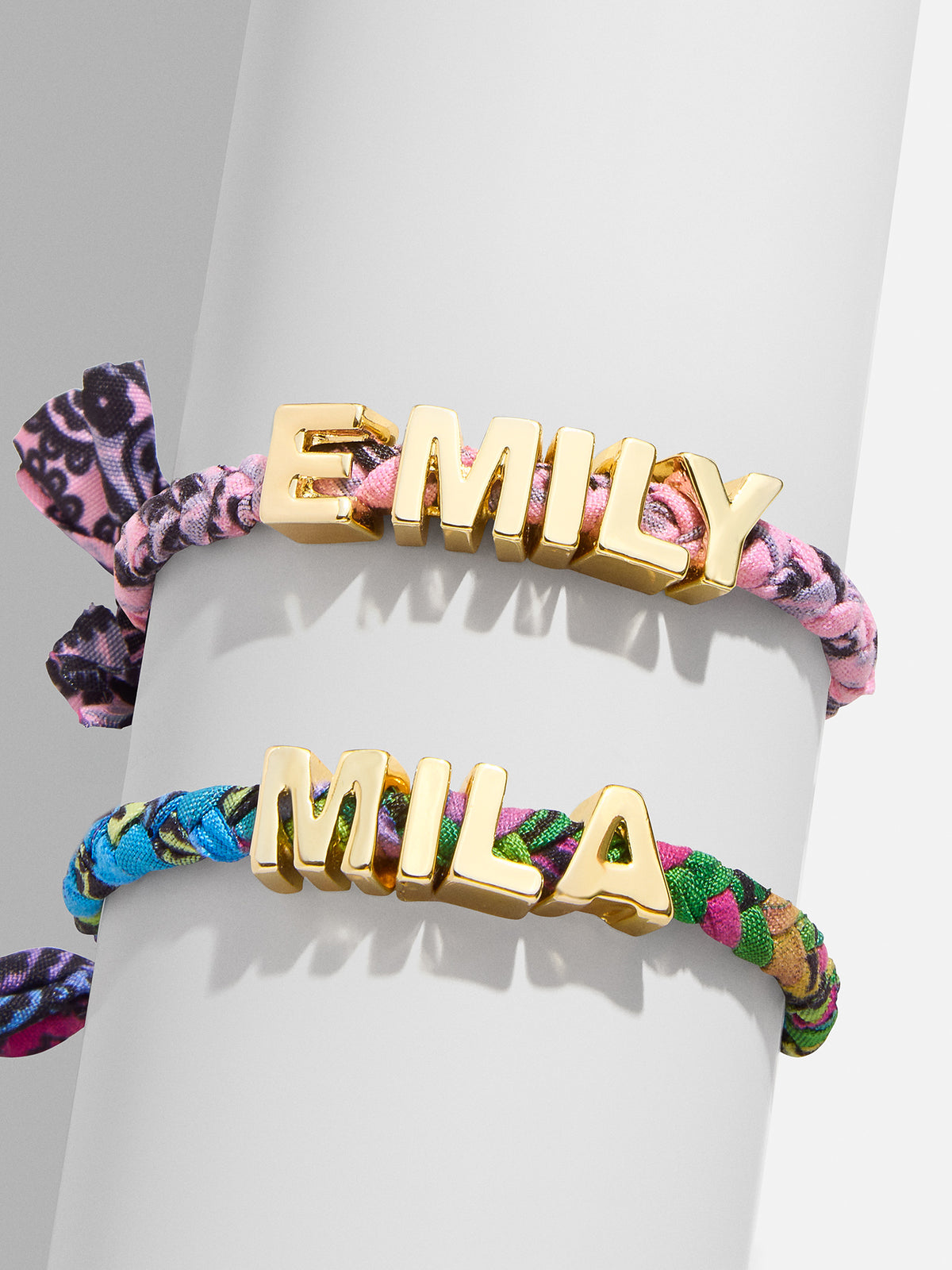 Custom Bandana Nameplate Bracelet - Blush