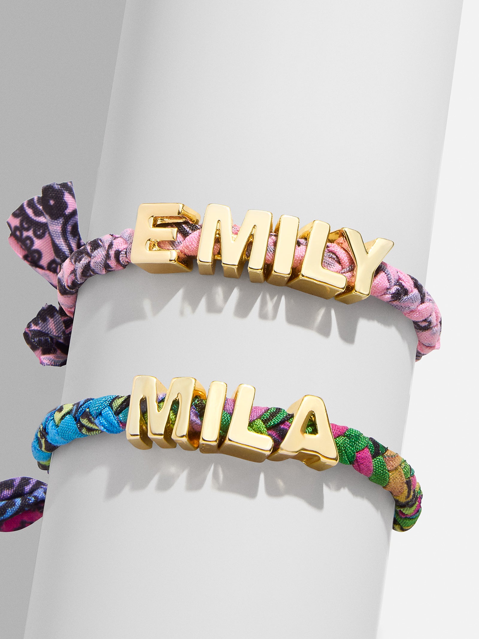 Custom Bandana Nameplate Bracelet - Blush