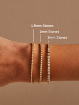 BaubleBar Billie Gold Tennis Bracelet - Gold Plated Brass - 
    20% OFF ENDS SOON
  
