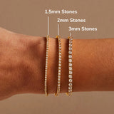 Billie Gold Tennis Bracelet - Gold Plated Brass