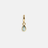 Birthstone Cluster Charm - Aquamarine