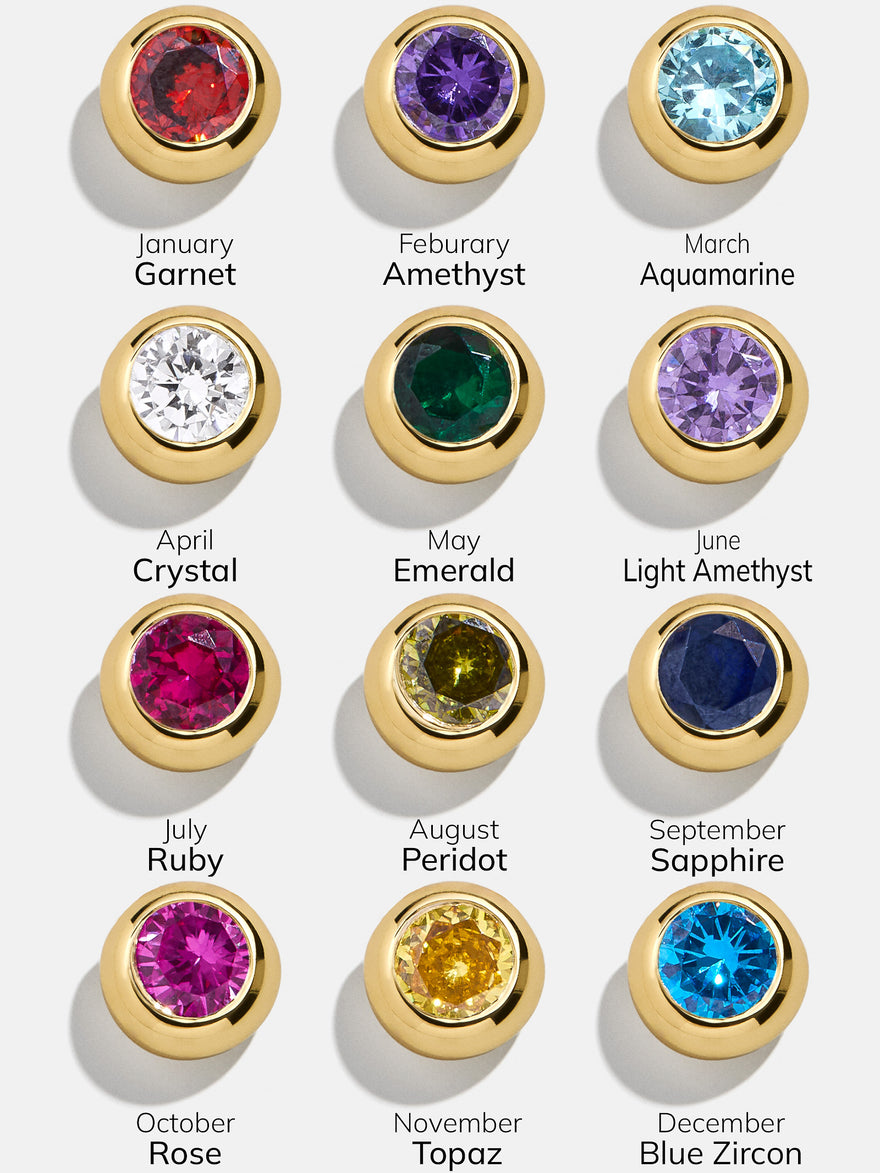Yasmine 18K Gold Vermeil Birthstone Bracelet - Crystal