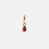 Birthstone Cluster Charm - Garnet