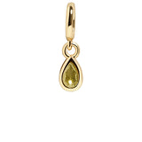 Birthstone Cluster Charm - Peridot/Gold