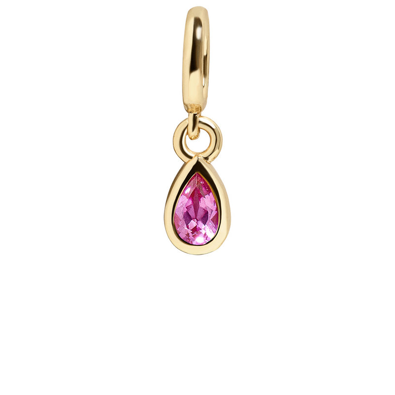 Birthstone Cluster Charm - Rose/Gold