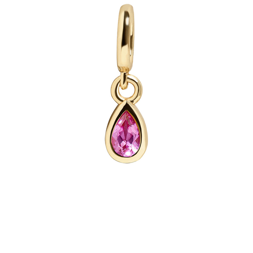 Birthstone Cluster Charm - Rose/Gold