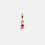 Birthstone Cluster Charm - Rose