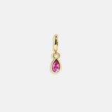 Birthstone Cluster Charm - Rose