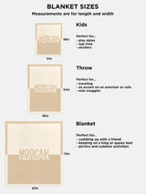 BaubleBar Ramble On Custom Blanket  - Tan / Pink - 
    Custom, machine washable blanket in two sizes
  
