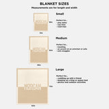 Subtly Scalloped Kids' Custom Blanket - Tan/Pink