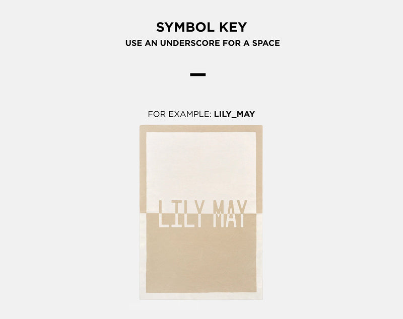 BaubleBar Spell It Out Custom Blanket - Natural/Beige - 
    It's Black Friday Week: Enjoy 20% off.
  
