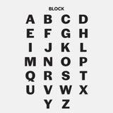 Block Custom Nameplate Charm - Gold/Pavé