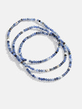 BaubleBar Izzy Semi-Precious Bracelet Set - Sodalite - 
    Semi-precious bracelet set
  
