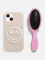 BaubleBar Fine Line Mini Custom Hair Brush - Fine Line Tortoise - 
    Personalized hair brush
  
