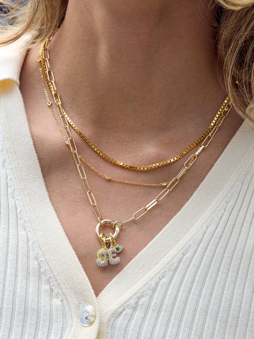 Cluster Charm Necklace Chain - Hera Chain & Charm Ring