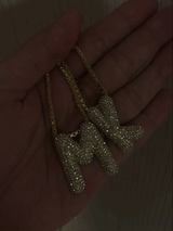 BaubleBar Gold/Pavé - 
    Bubble initial necklace
  
