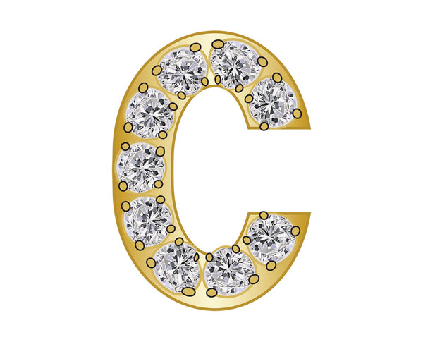 Pavé Initial Icon - C