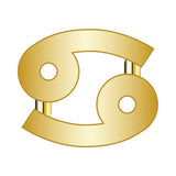 Cancer Mini Zodiac Icon - Gold