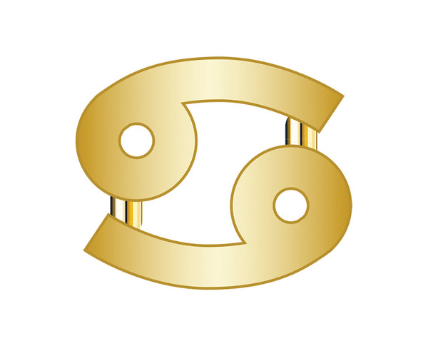 Cancer Mini Zodiac Icon - Gold