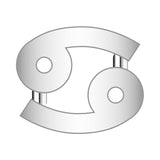 Cancer Mini Zodiac Icon - Silver