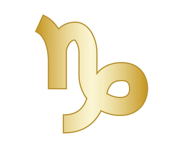 Capricorn Mini Zodiac Icon - Gold