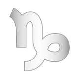 Capricorn Mini Zodiac Icon - Silver
