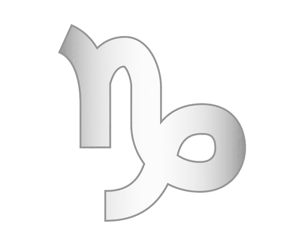 Capricorn Mini Zodiac Icon - Silver