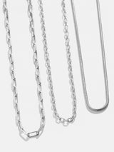 BaubleBar  - 
    Paperclip chain layering necklace
  

