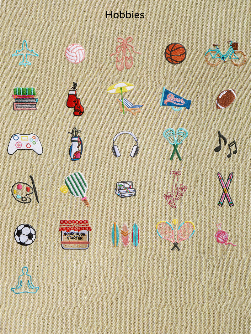 BaubleBar Beige - 
    Hand select 6 icons to personalize your tote
  
